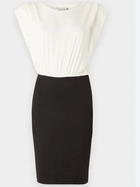 Guess Two-Tone Black and White Pencil Skirt Dress